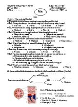Đề kiểm tra một tiết Sinh học lớp 6 - Đề 1 - Năm học 2016-2017 - Trường THCS Ngũ Phụng